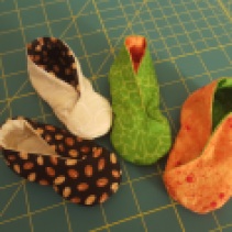 Totally reversible booties- also sold at A Moms Space